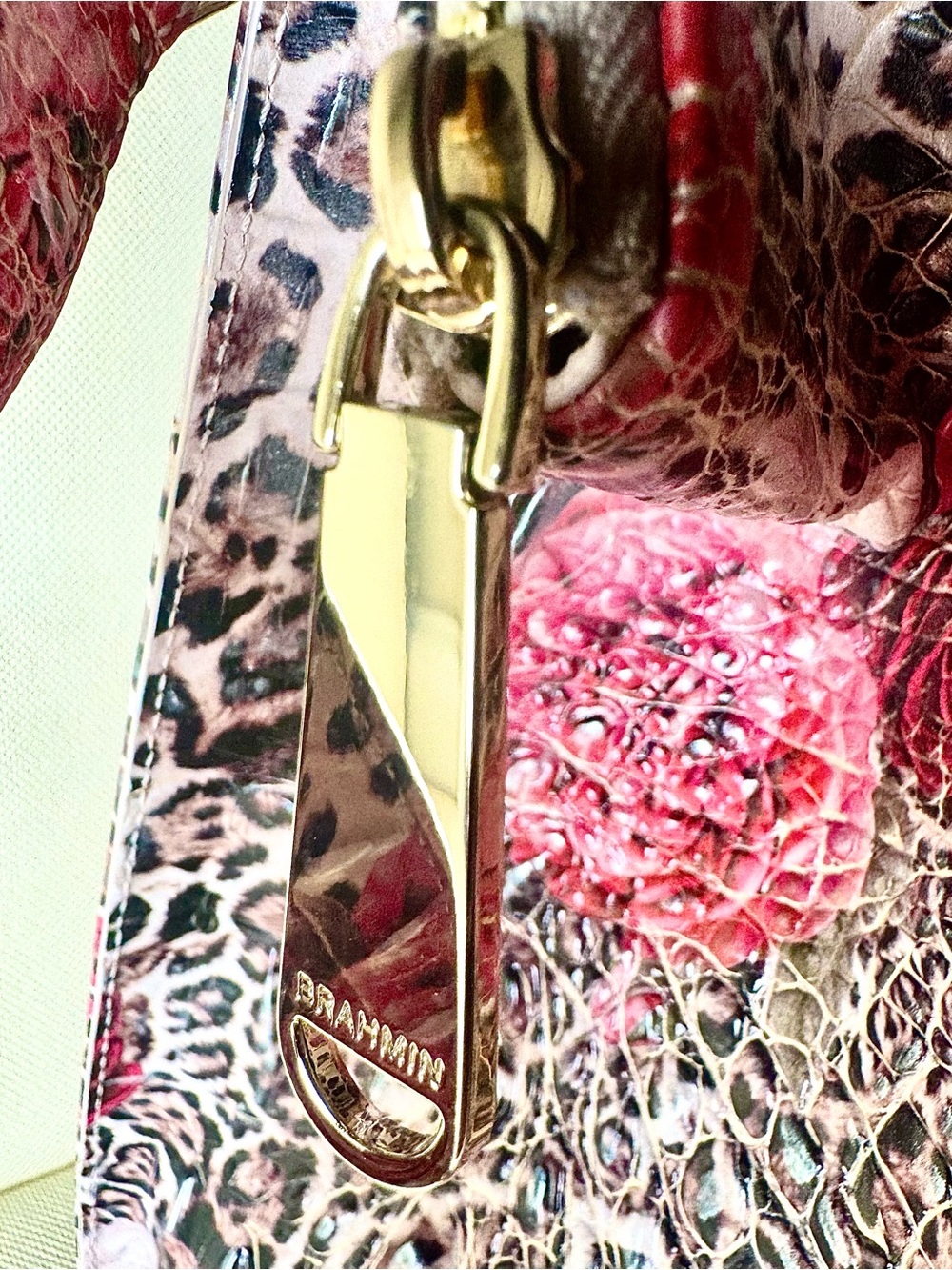Brahmin Caroline Ermine Floral Melbourne Satchel - Picture 10 of 13
